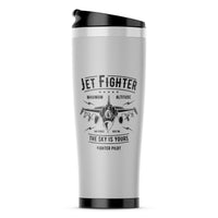 Thumbnail for Jet Fighter - The Sky is Yours Designed Travel Mugs