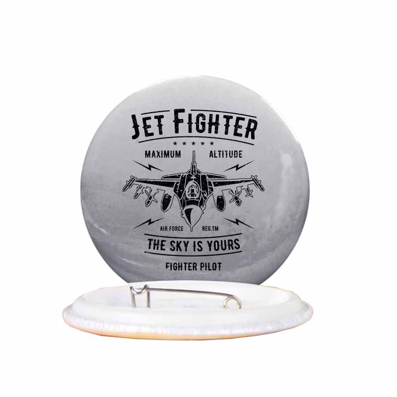 Jet Fighter - The Sky is Yours Designed Pins