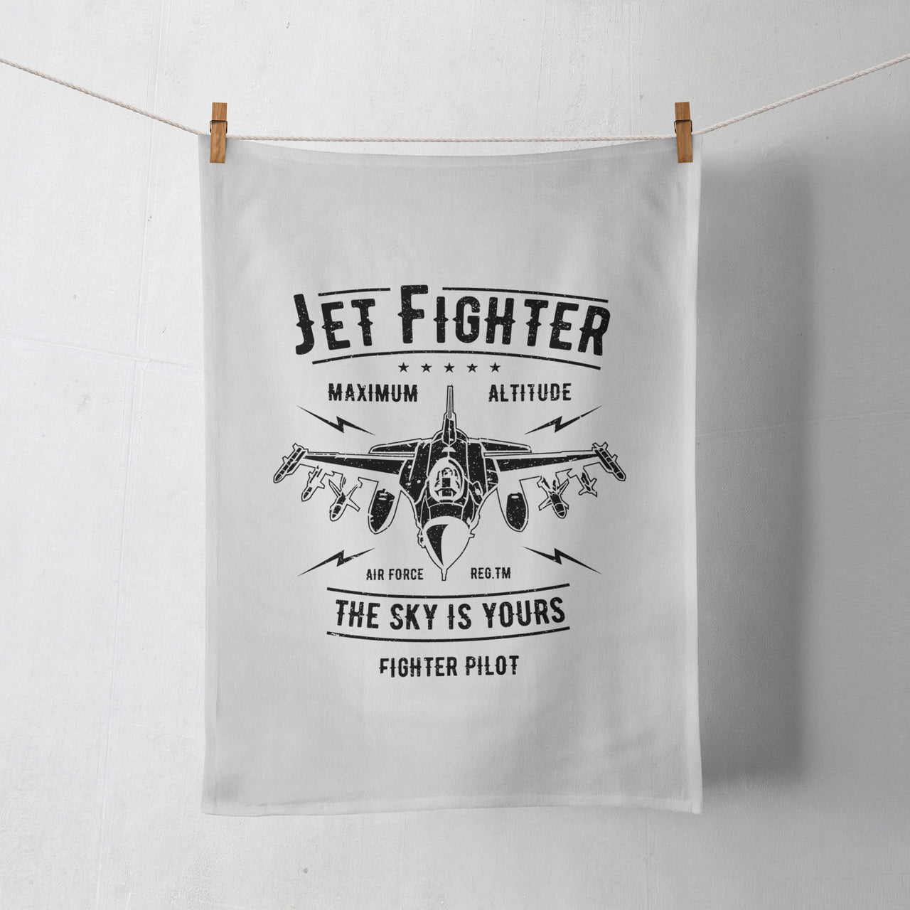 Jet Fighter - The Sky is Yours Designed Towels