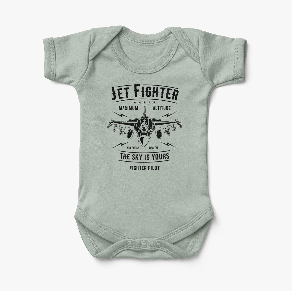 Jet Fighter - The Sky is Yours Designed Baby Bodysuits
