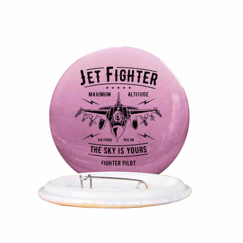 Jet Fighter - The Sky is Yours Designed Pins