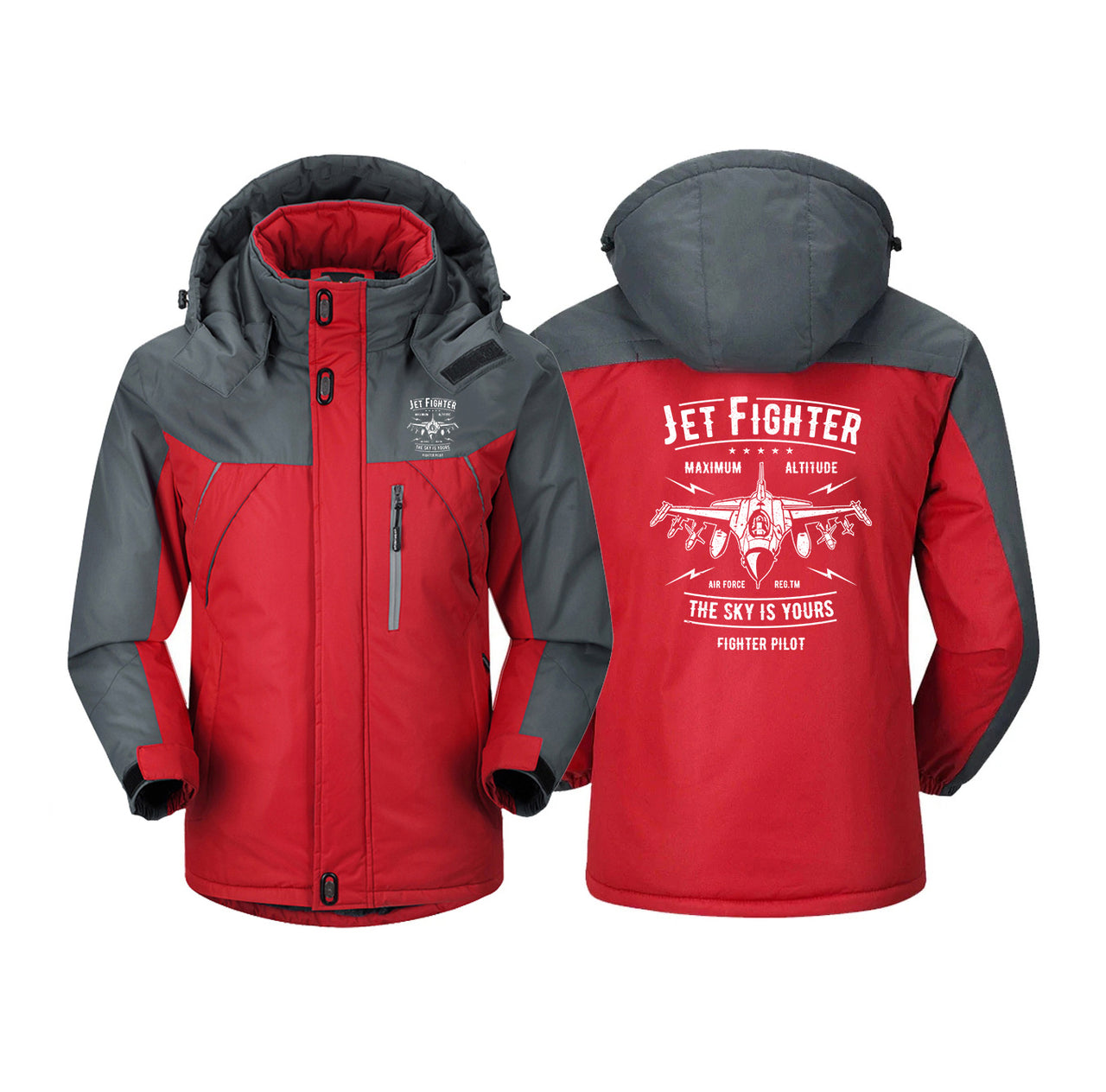 Jet Fighter - The Sky is Yours Designed Thick Winter Jackets