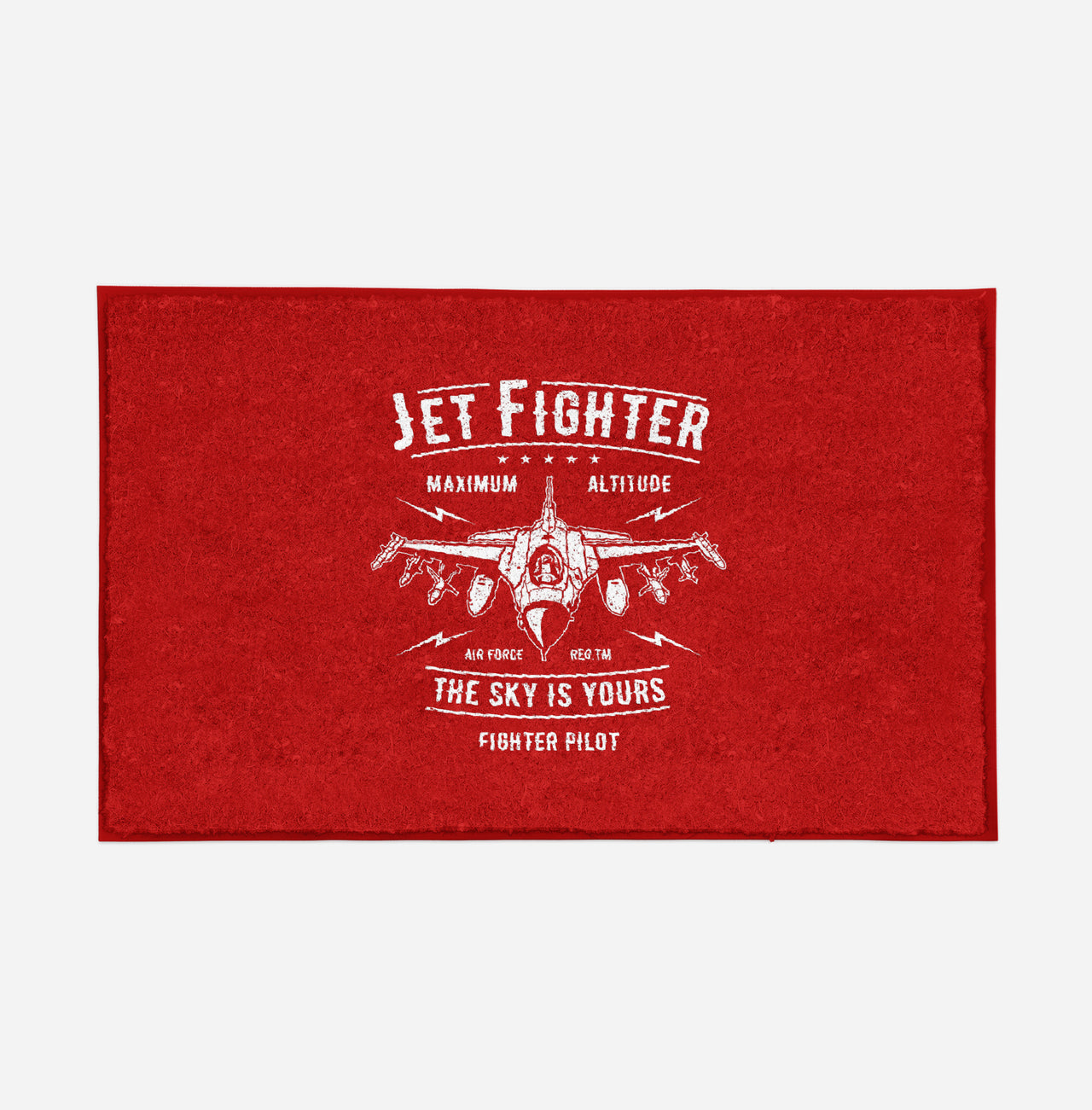 Jet Fighter - The Sky is Yours Designed Door Mats