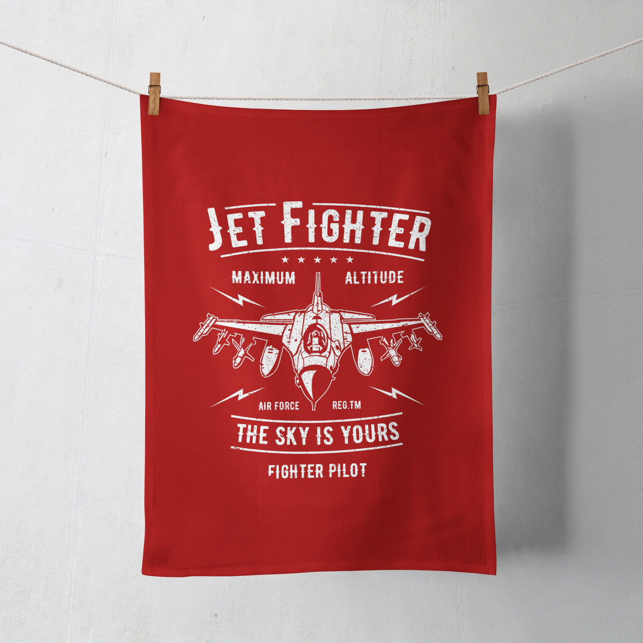 Jet Fighter - The Sky is Yours Designed Towels