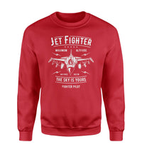 Thumbnail for Jet Fighter - The Sky is Yours Designed Sweatshirts