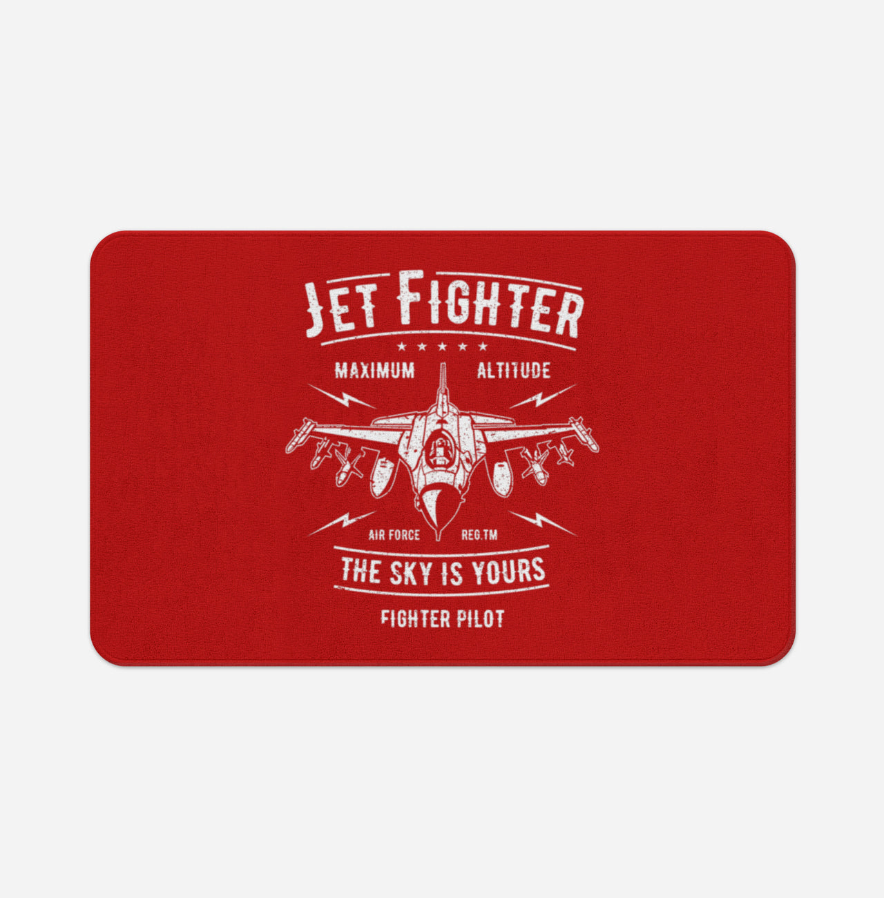 Jet Fighter - The Sky is Yours Designed Bath Mats