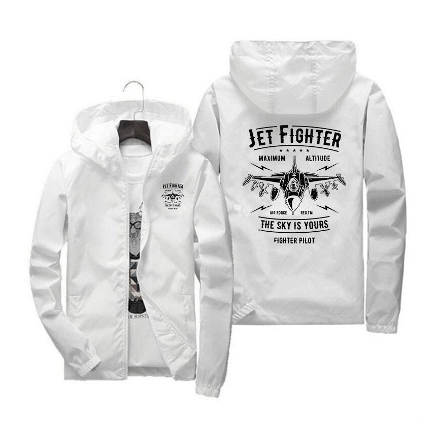 Jet Fighter - The Sky is Yours Designed Windbreaker Jackets