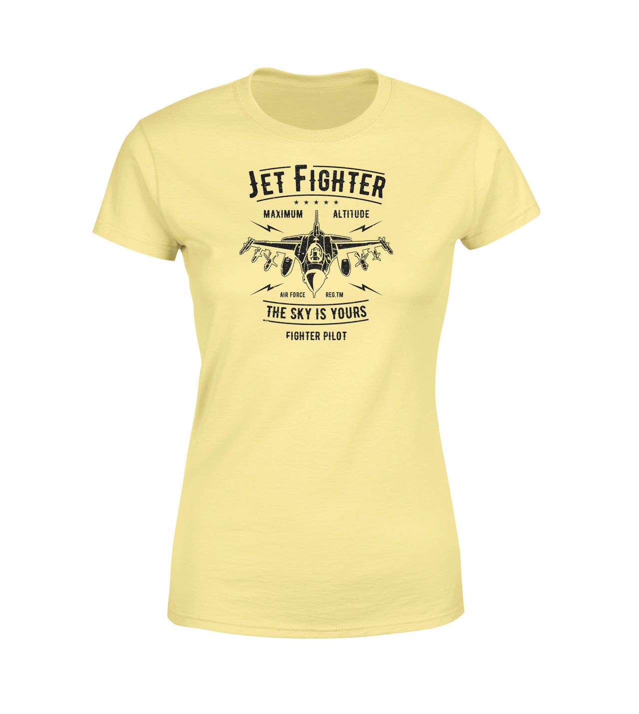 Jet Fighter - The Sky is Yours Designed Women T-Shirts