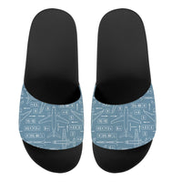 Thumbnail for Jet Planes & Airport Signs Designed Sport Slippers