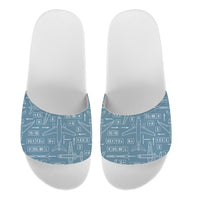 Thumbnail for Jet Planes & Airport Signs Designed Sport Slippers