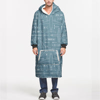 Thumbnail for Jet Planes & Airport Signs Designed Blanket Hoodies