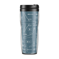 Thumbnail for Jet Planes & Airport Signs Designed Travel Mugs