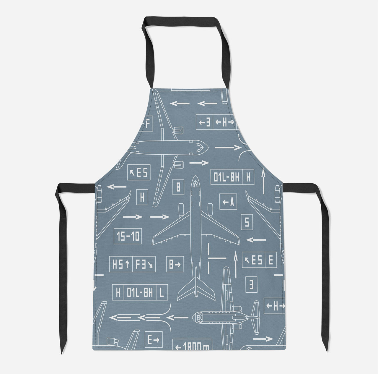 Jet Planes & Airport Signs Designed Kitchen Aprons