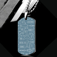 Thumbnail for Jet Planes & Airport Signs Designed Metal Necklaces