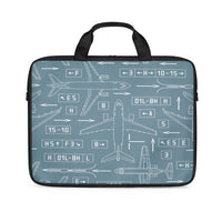 Thumbnail for Jet Planes & Airport Signs Designed Laptop & Tablet Bags