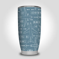 Thumbnail for Jet Planes & Airport Signs Designed Tumbler Travel Mugs