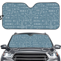 Thumbnail for Jet Planes & Airport Signs Designed Car Sun Shade