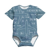 Thumbnail for Jet Planes & Airport Signs Designed 3D Baby Bodysuits