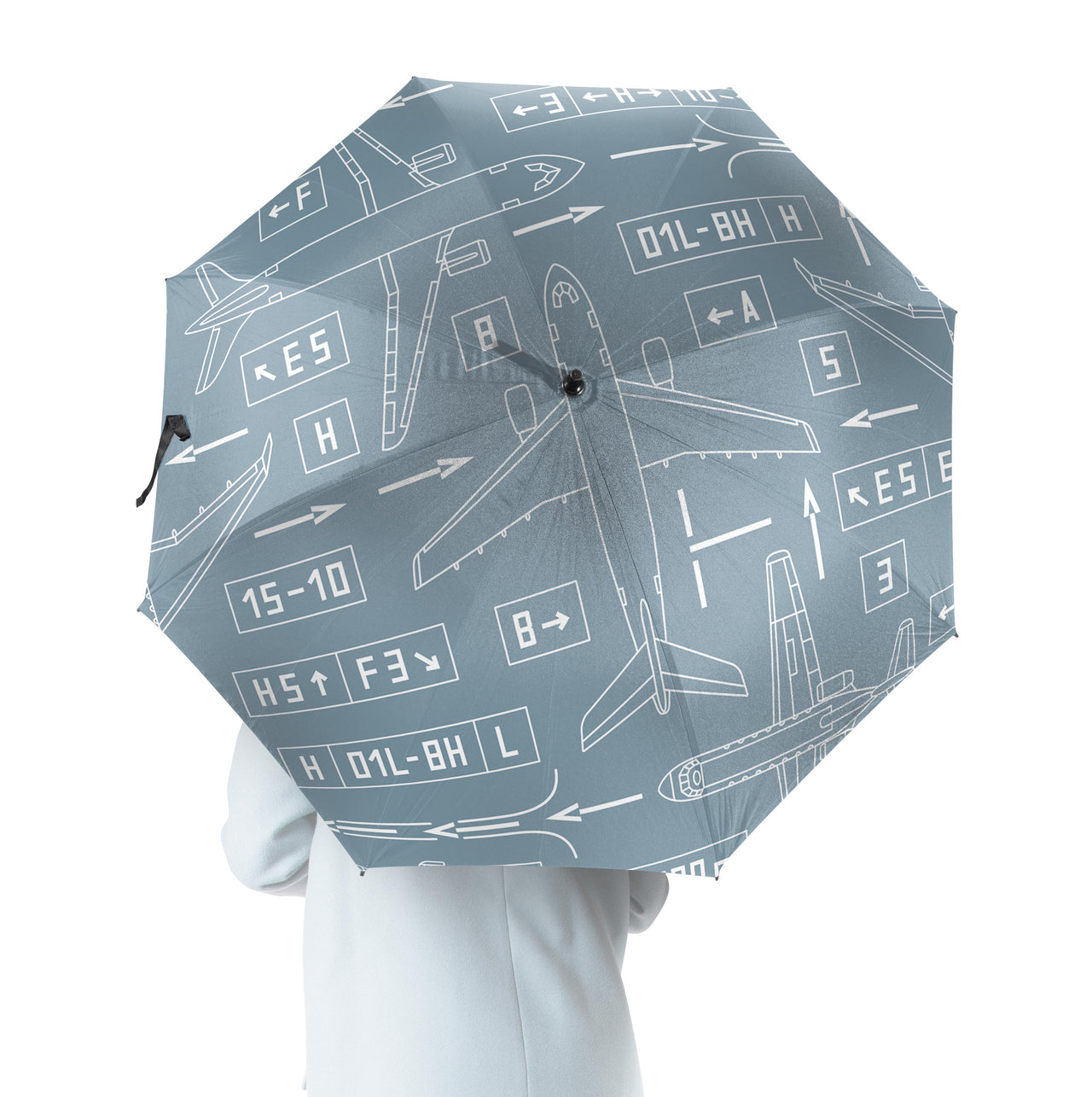 Jet Planes & Airport Signs Designed Umbrella