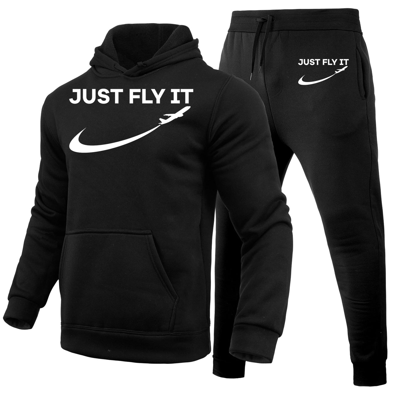 Just Fly It 2 Designed Hoodies & Sweatpants Set