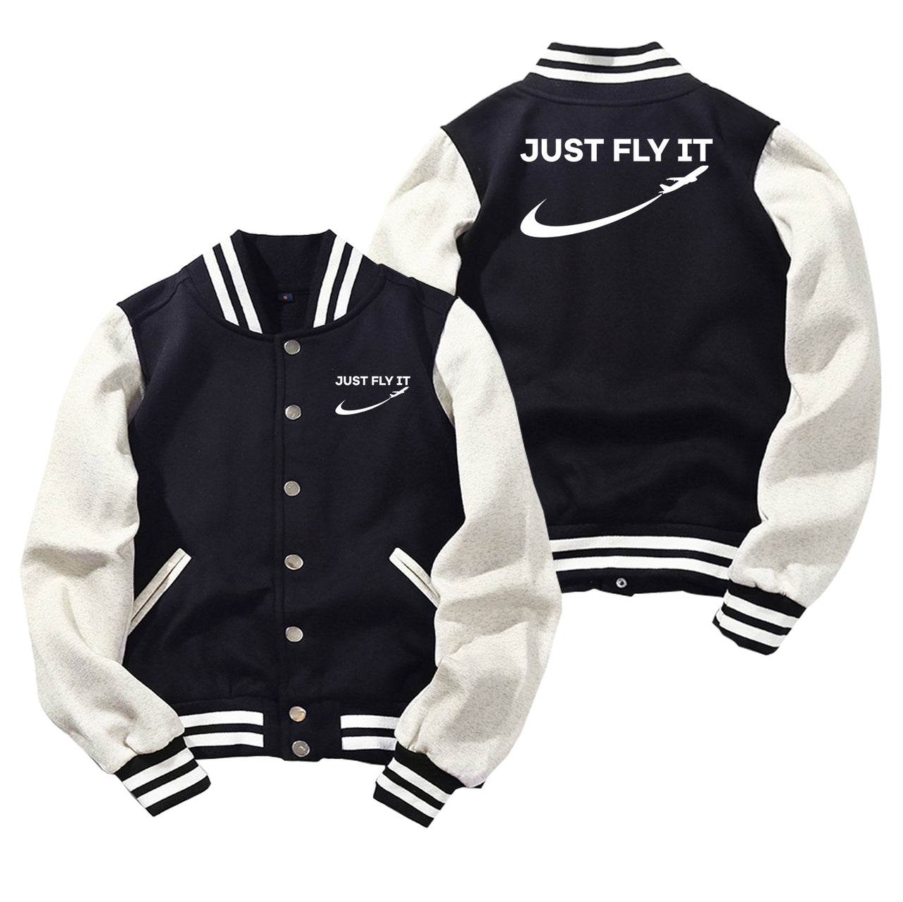 Just Fly It 2 Designed Baseball Style Jackets