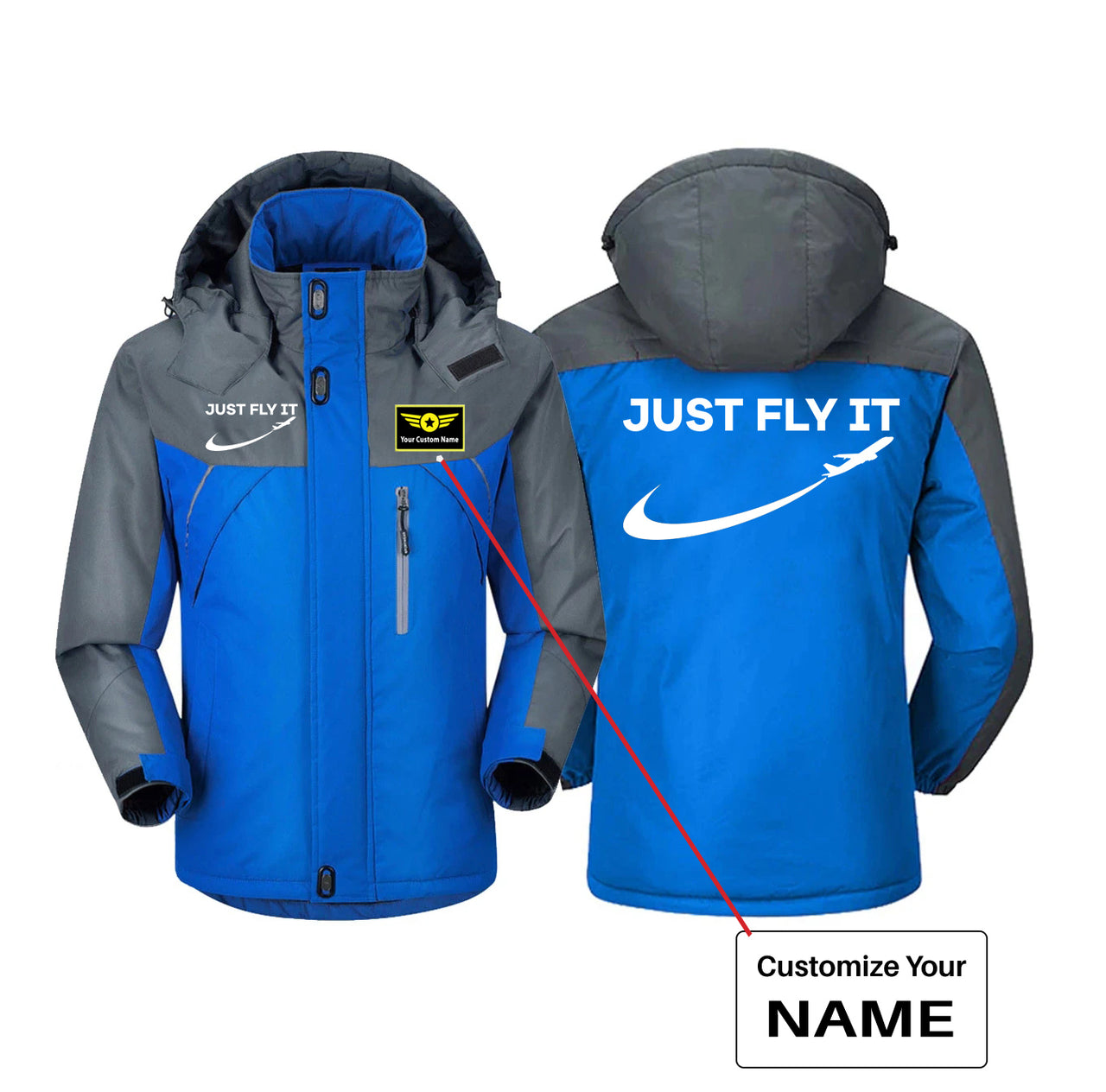 Just Fly It 2 Designed Thick Winter Jackets