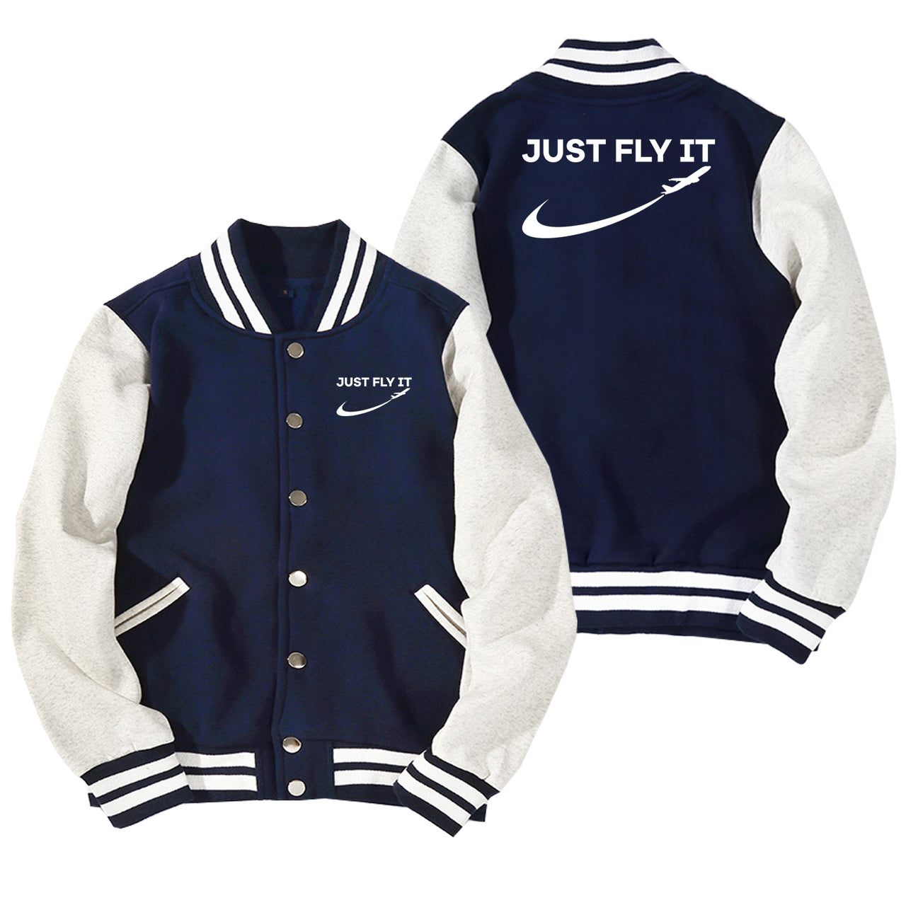 Just Fly It 2 Designed Baseball Style Jackets