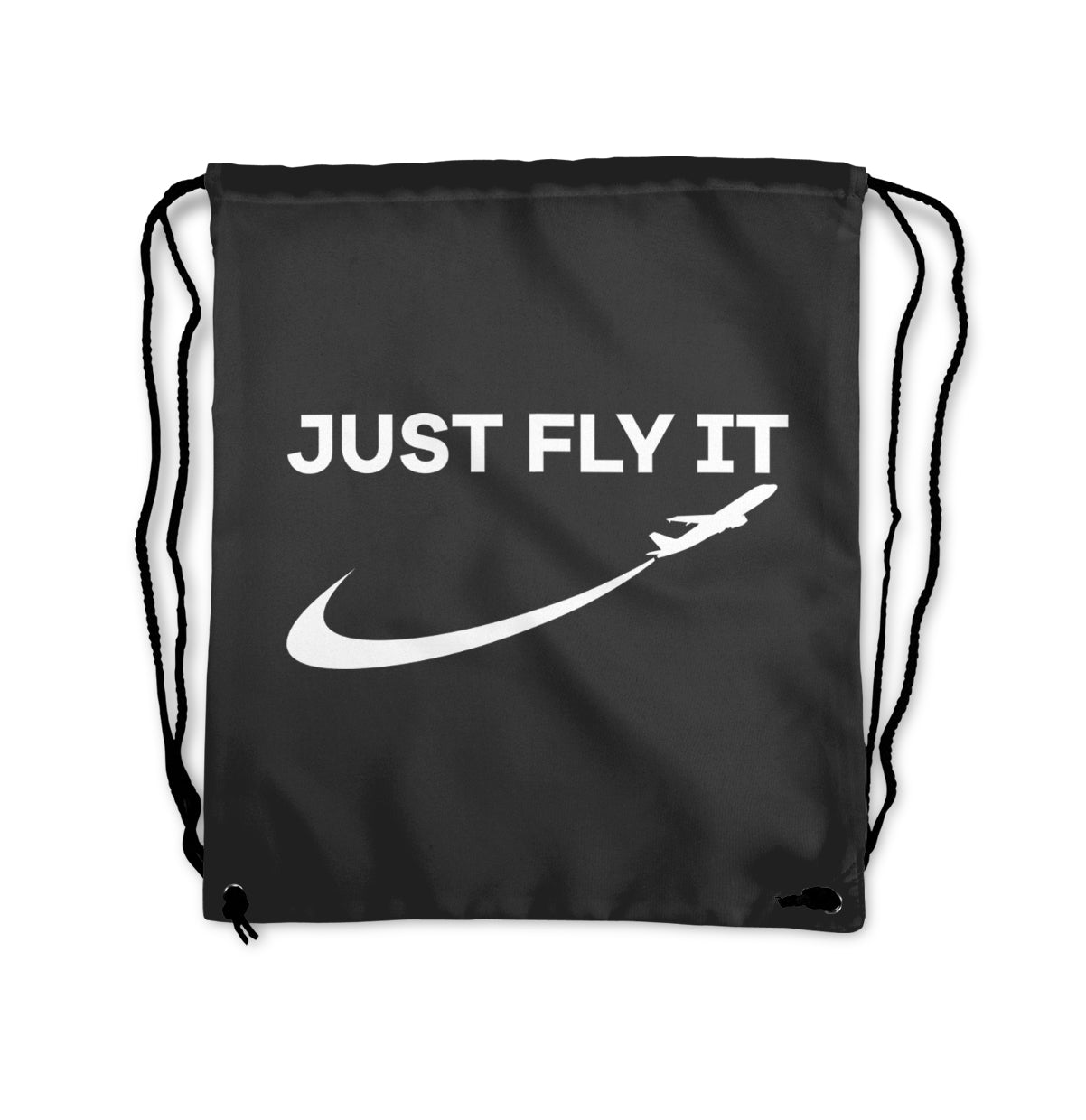 Just Fly It 2 Designed Drawstring Bags