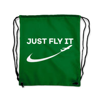 Thumbnail for Just Fly It 2 Designed Drawstring Bags