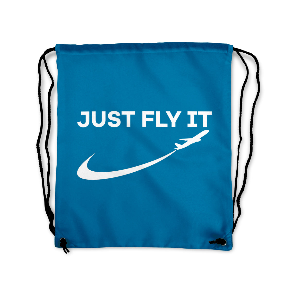 Just Fly It 2 Designed Drawstring Bags
