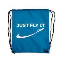 Thumbnail for Just Fly It 2 Designed Drawstring Bags