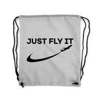 Thumbnail for Just Fly It 2 Designed Drawstring Bags