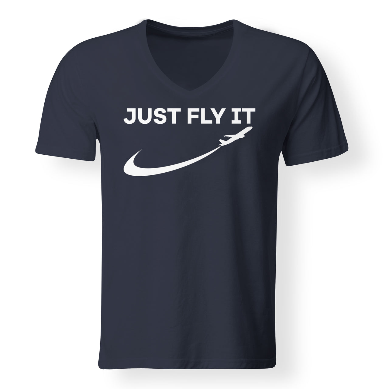 Just Fly It 2 Designed V-Neck T-Shirts