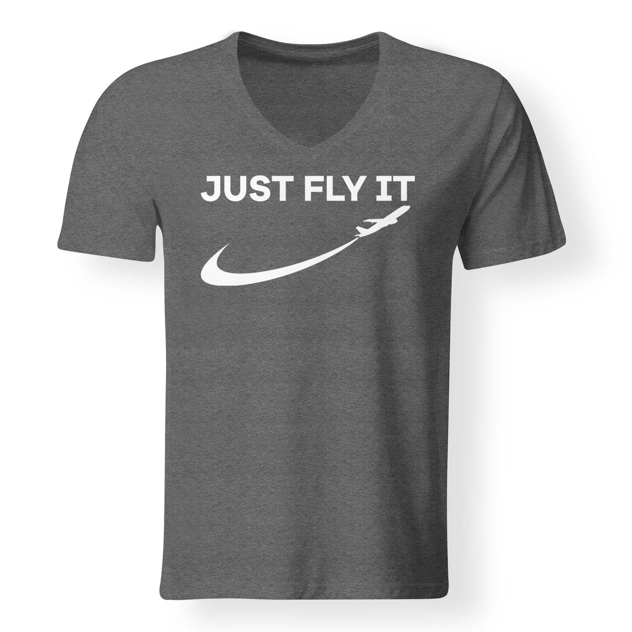 Just Fly It 2 Designed V-Neck T-Shirts