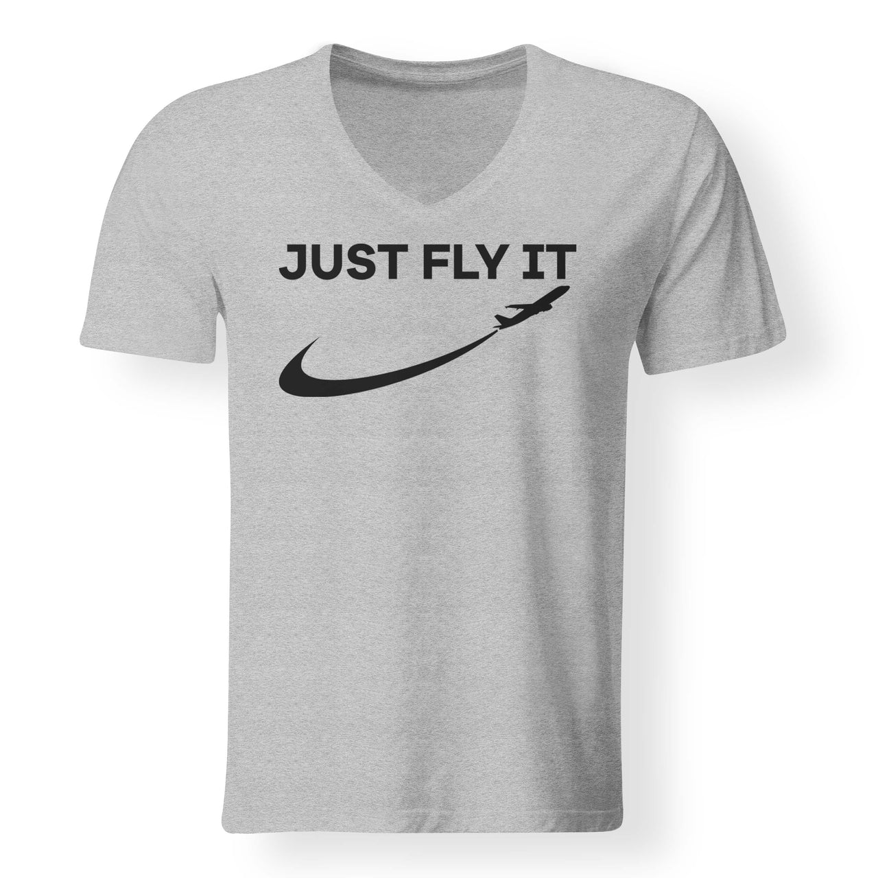 Just Fly It 2 Designed V-Neck T-Shirts