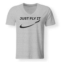 Thumbnail for Just Fly It 2 Designed V-Neck T-Shirts
