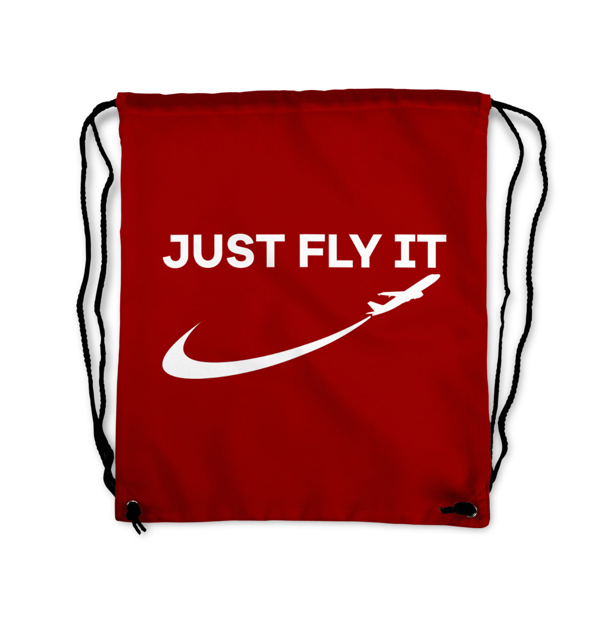 Just Fly It 2 Designed Drawstring Bags