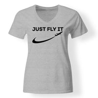 Thumbnail for Just Fly It 2 Designed V-Neck T-Shirts
