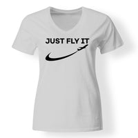 Thumbnail for Just Fly It 2 Designed V-Neck T-Shirts