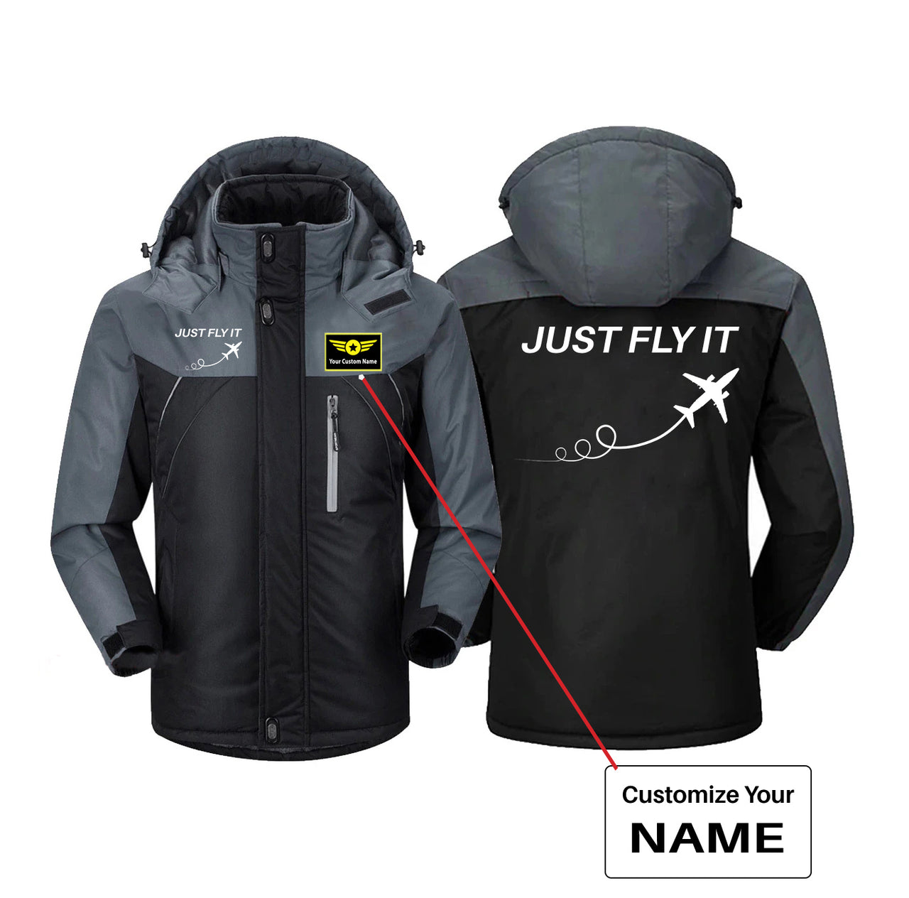 Just Fly It Designed Thick Winter Jackets