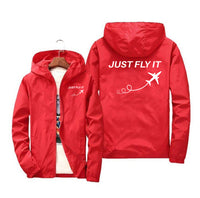 Thumbnail for Just Fly It Designed Windbreaker Jackets