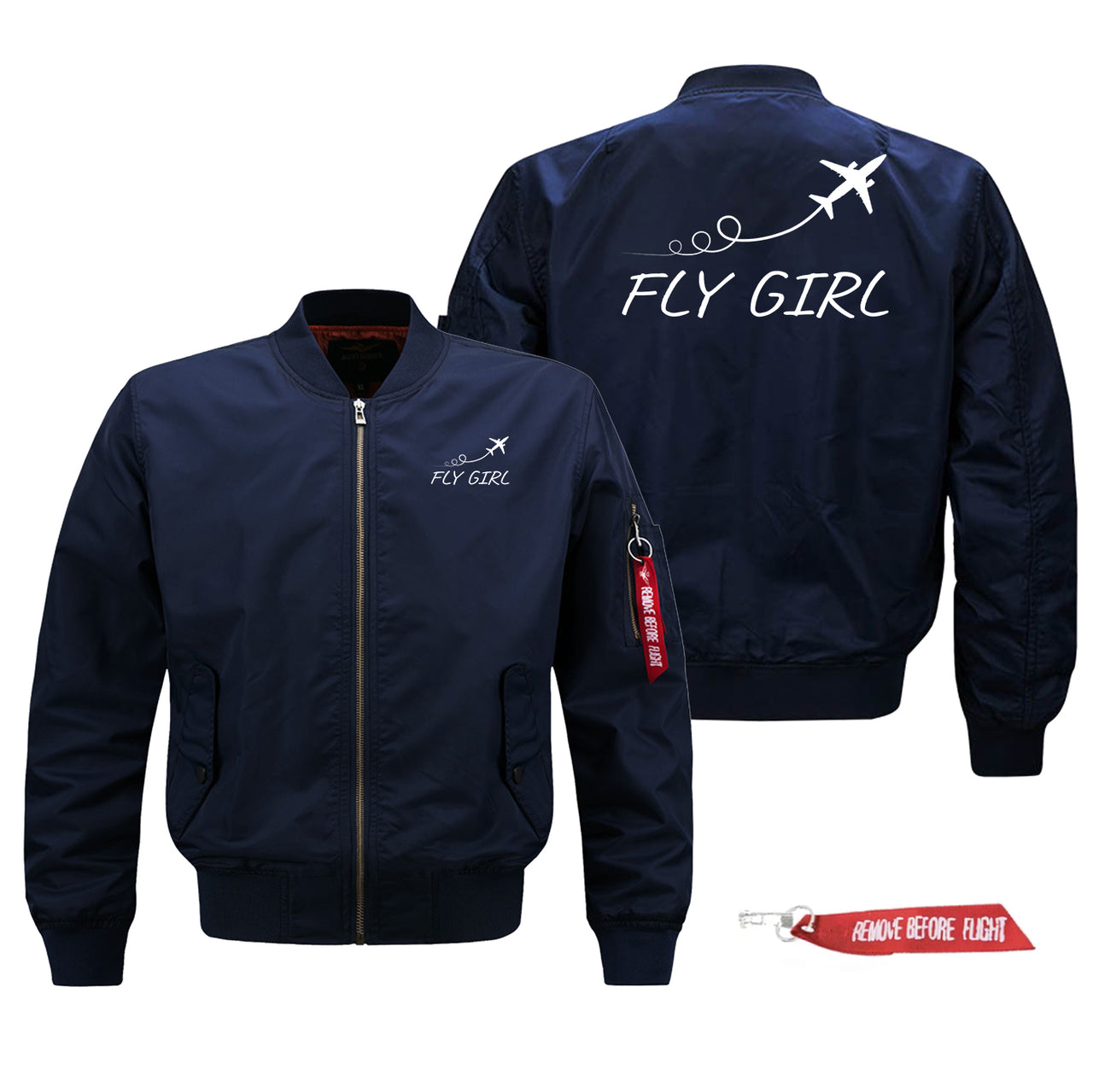 Just Fly It & Fly Girl Designed Pilot Jackets (Customizable)