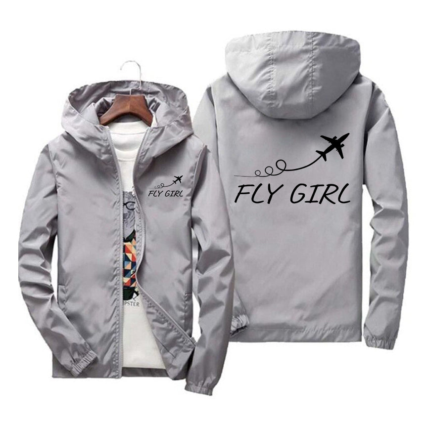 Just Fly It & Fly Girl Designed Windbreaker Jackets