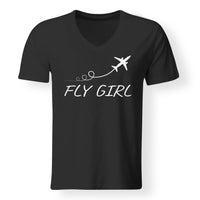 Thumbnail for Just Fly It & Fly Girl Designed V-Neck T-Shirts