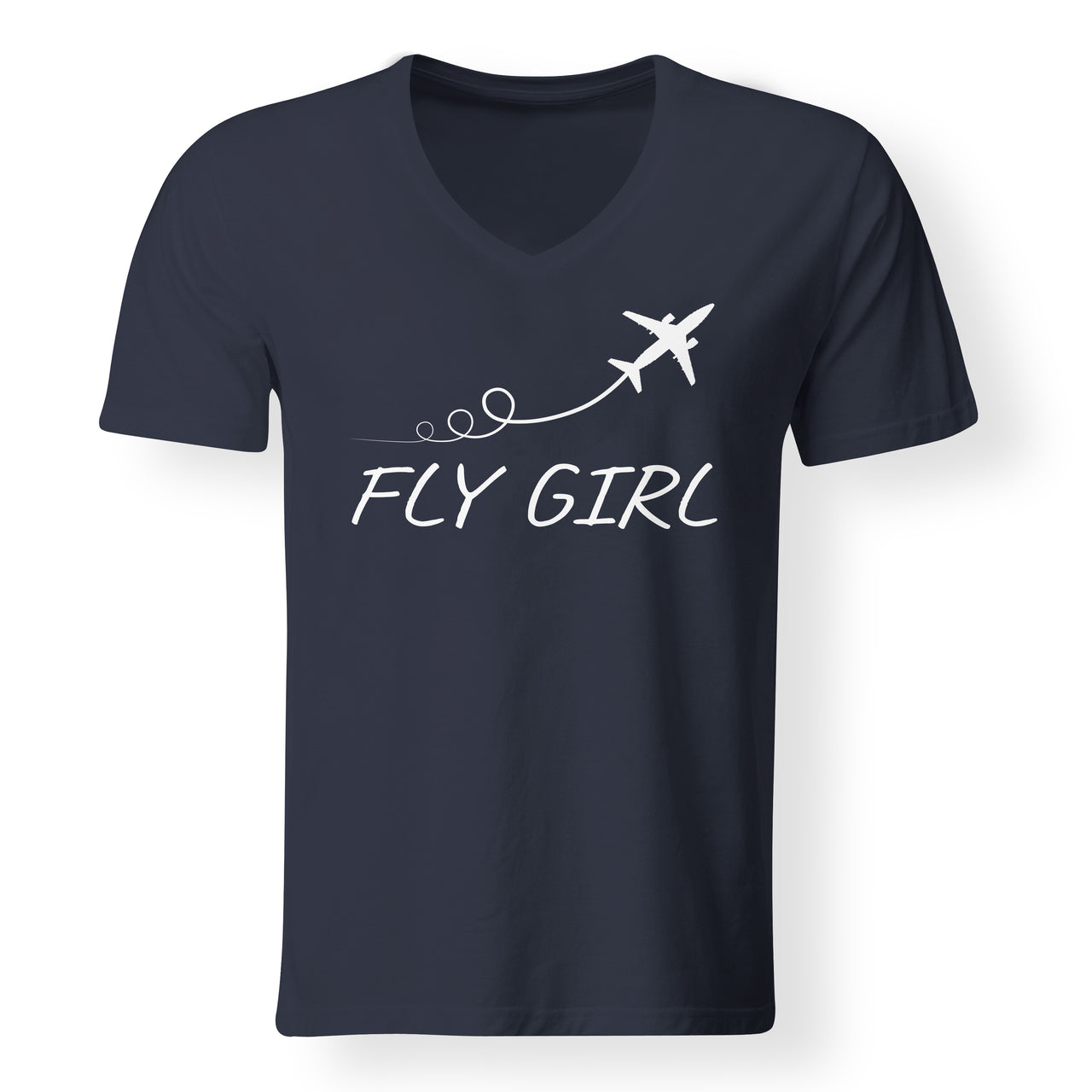 Just Fly It & Fly Girl Designed V-Neck T-Shirts
