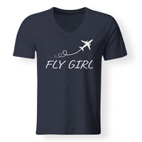 Thumbnail for Just Fly It & Fly Girl Designed V-Neck T-Shirts