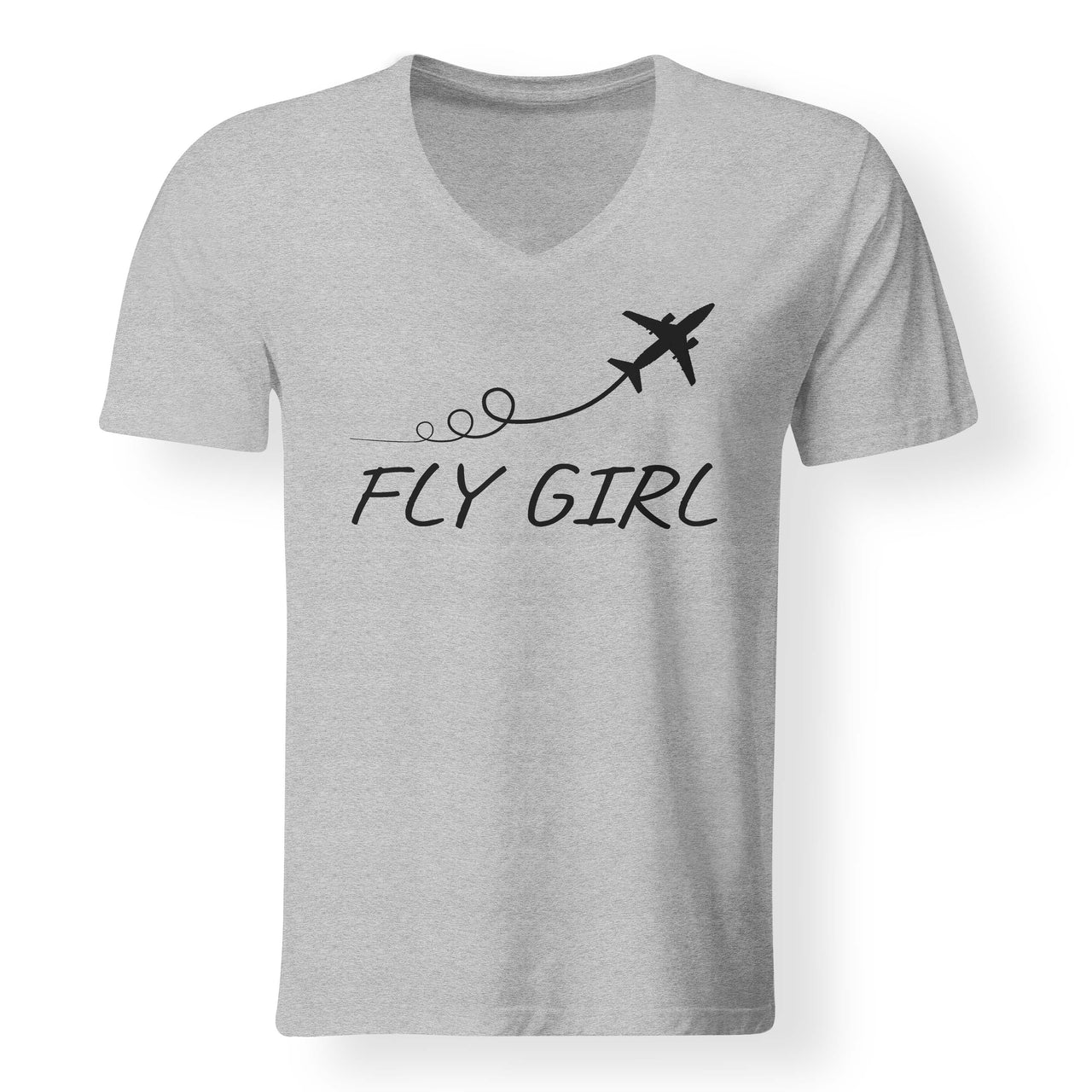 Just Fly It & Fly Girl Designed V-Neck T-Shirts