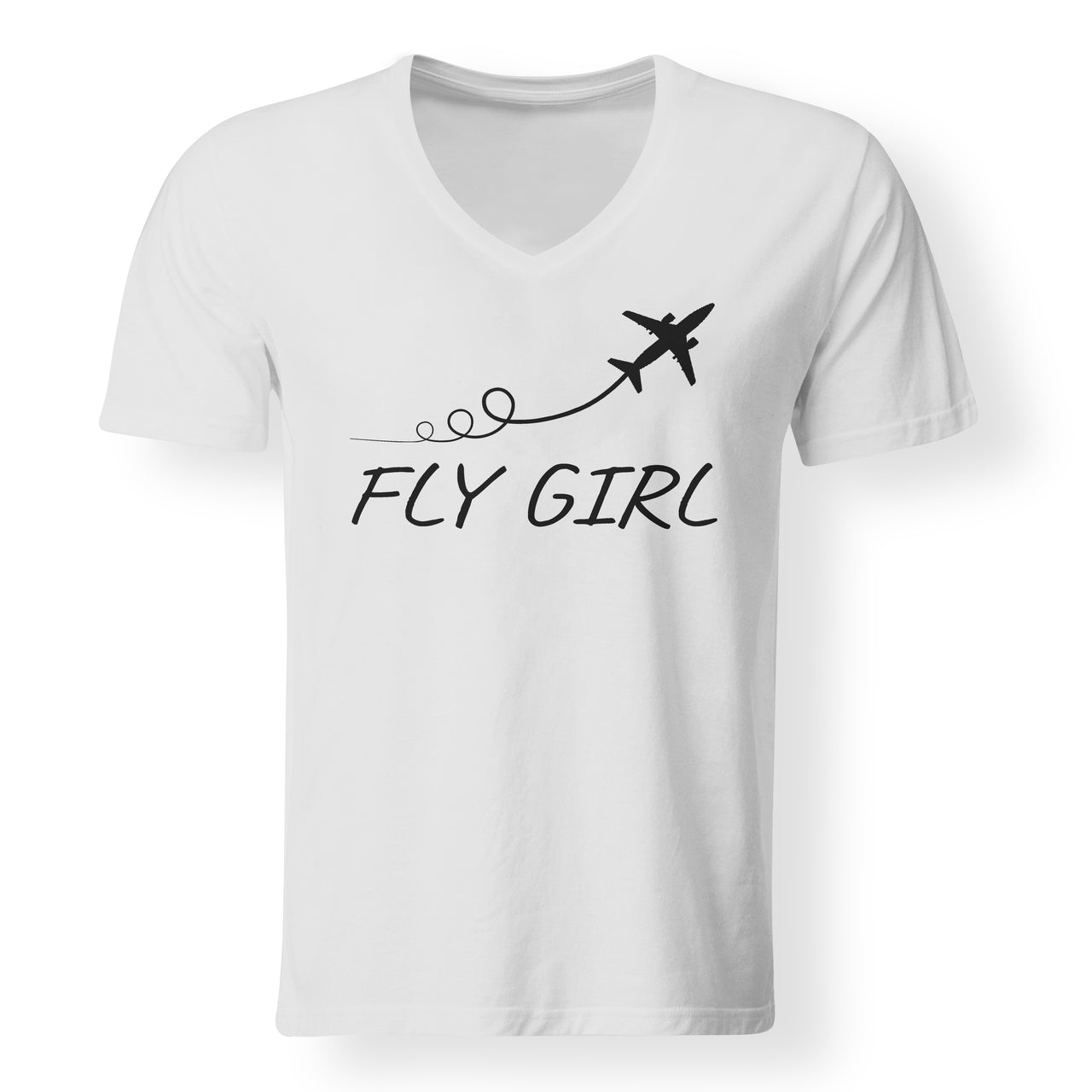 Just Fly It & Fly Girl Designed V-Neck T-Shirts