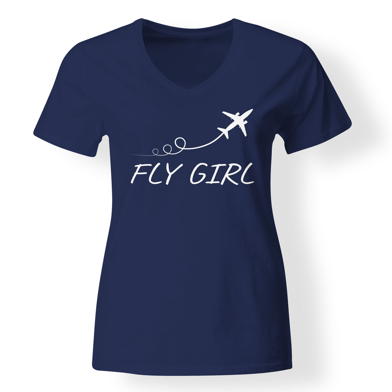 Just Fly It & Fly Girl Designed V-Neck T-Shirts
