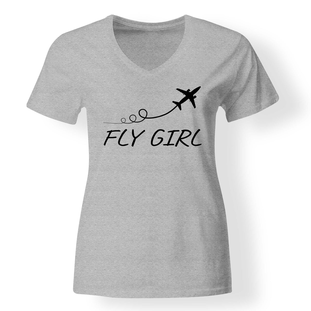Just Fly It & Fly Girl Designed V-Neck T-Shirts